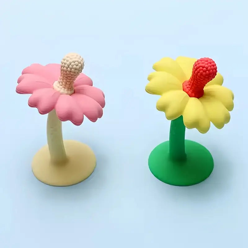 Youngsters en Youngsters Bloemen Bijtring met Zuignap | Reis Bijtring Speelgoed voor Baby’s