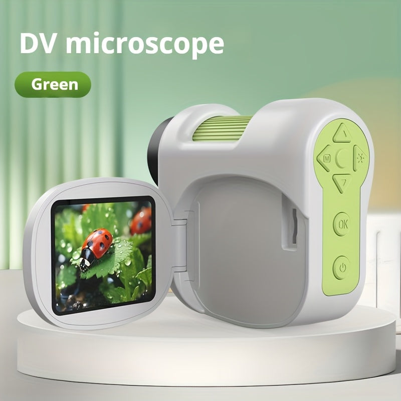 Draagbare Digitale Microscoop | 100-1600X Zoom | 2” Scherm | LED Verlichting | Foto & Video Functie | Oplaadbaar