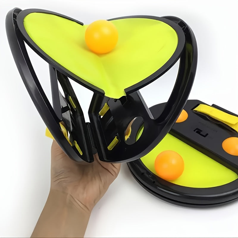 Gooi en Vang Balspel | Indoor & Outdoor Spelset met 2 Ballen & Peddels | Cadeau voor Jongens & Meisjes