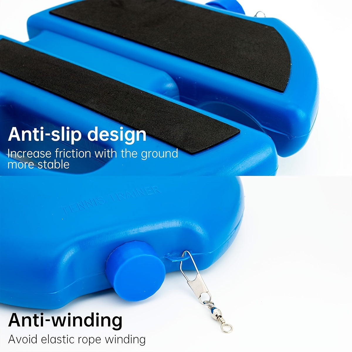 Tennis Trainingsset | Inclusief 2 Stuiterballen & Oefentouw | Perfect Voor Beginners om Tennisvaardigheden te Verbeteren