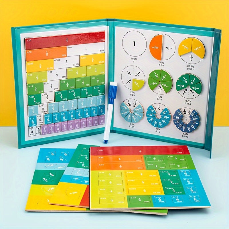 Magnetische Breuktegels Bord | Reken- en Leer Spel, Educatief STEM Speelgoed