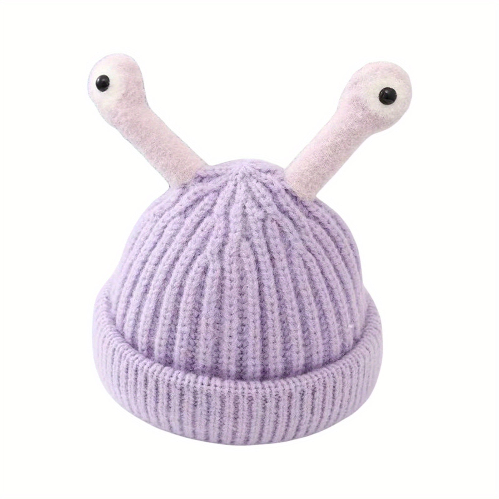 Grappige Muts met Slakkenoogjes voor Baby en Peuter - Warme Gebreide Beanie voor Kinderen 0-3 Jaar Jongens en Meisjes - Accessoire Hiver Bébé