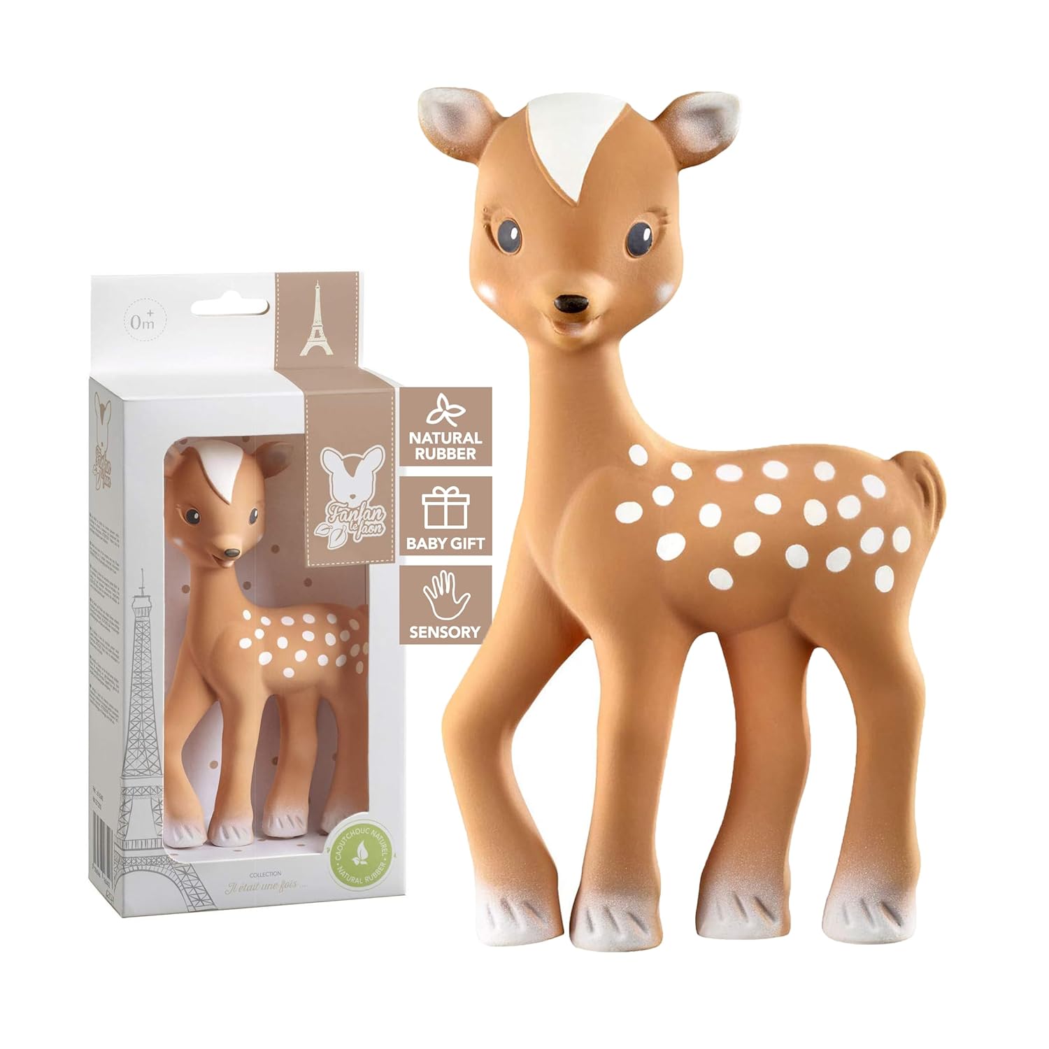 Giraffe Tandvlees Speelgoed voor Baby's | Dierenspeelgoed Bijtring voor Baby's 0+ Maanden