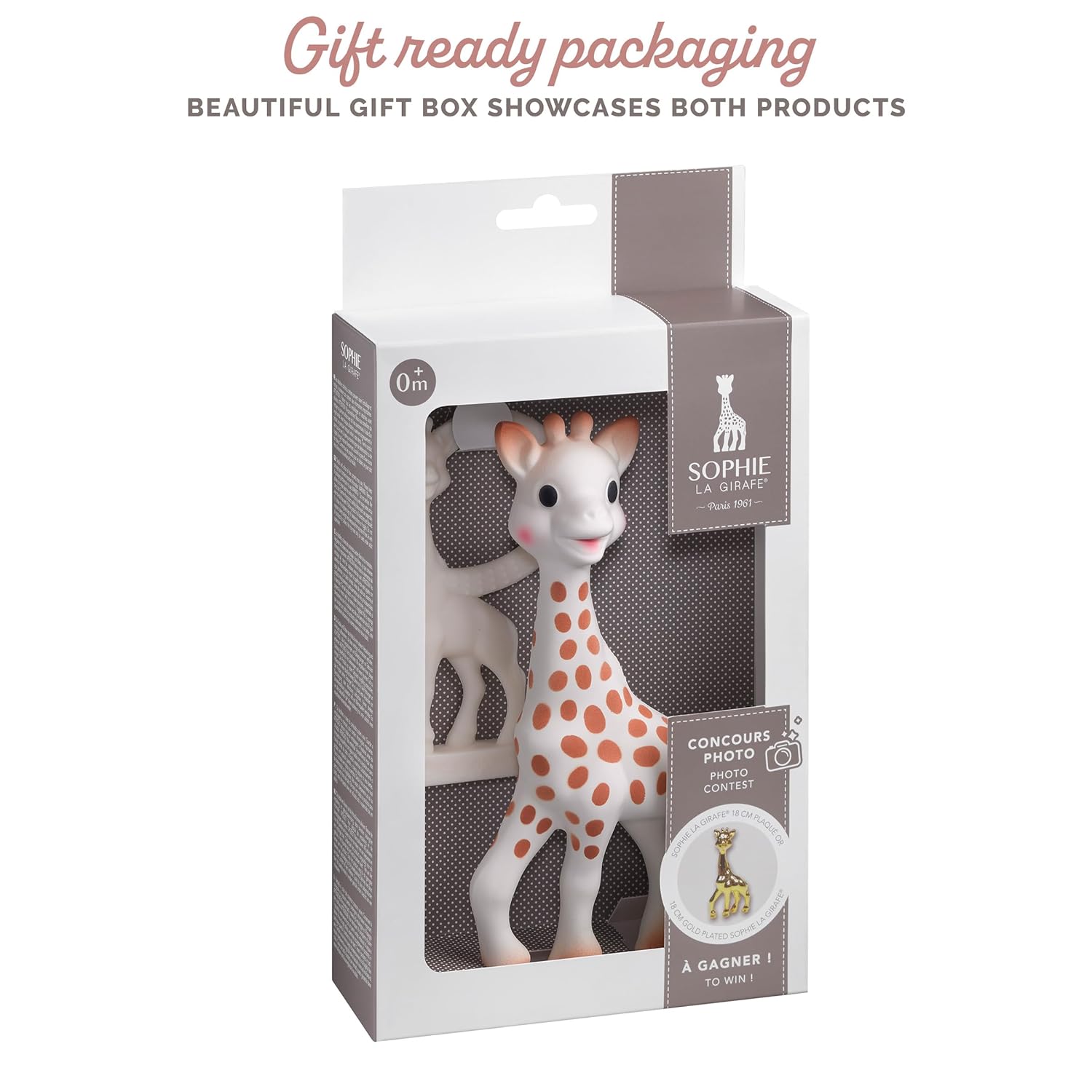 Giraffe Tandvlees Speelgoed voor Baby's | Dierenspeelgoed Bijtring voor Baby's 0+ Maanden