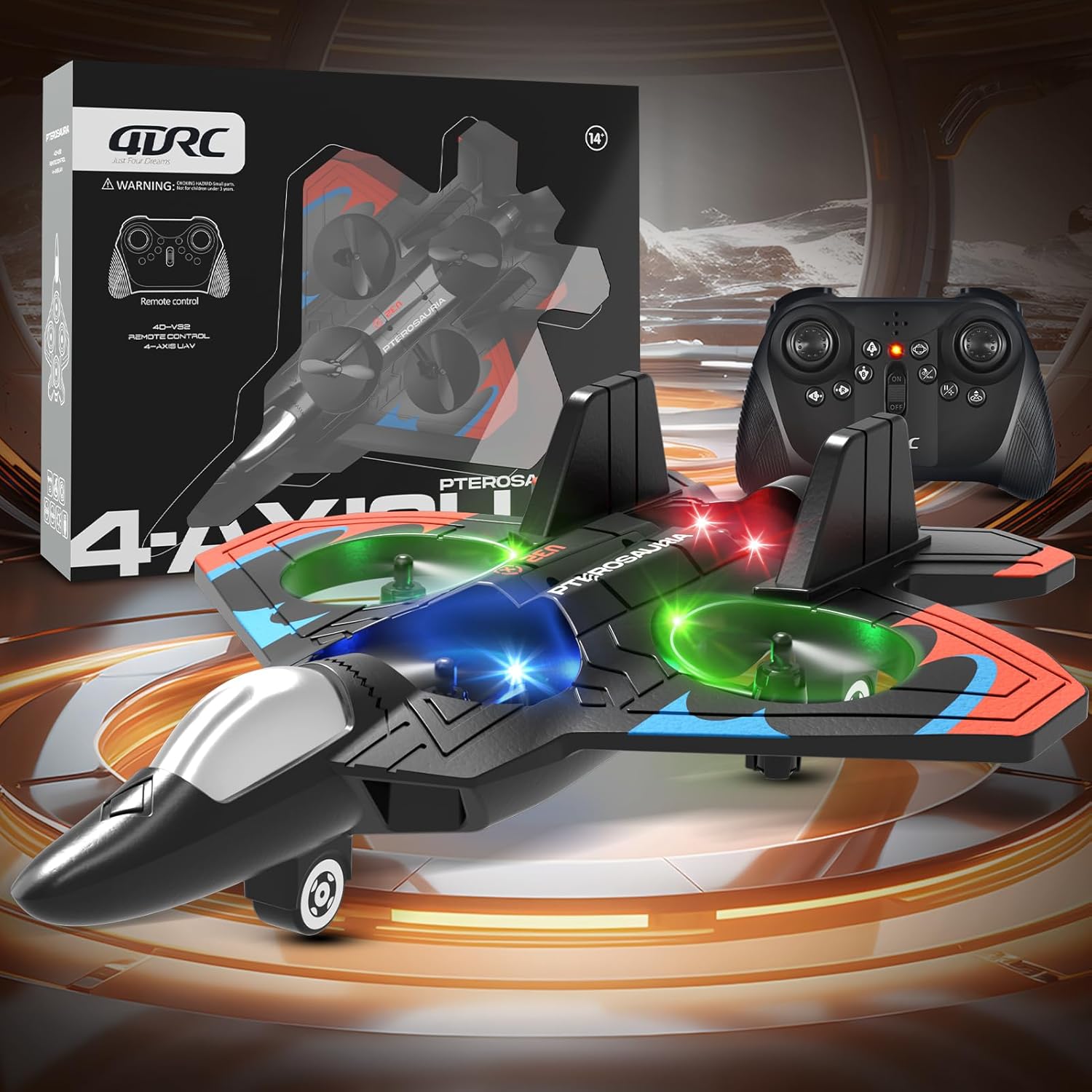 RC Straaljager Vliegtuig | Foam Jet met LED & Stuntfunctie 8–16 Jaar