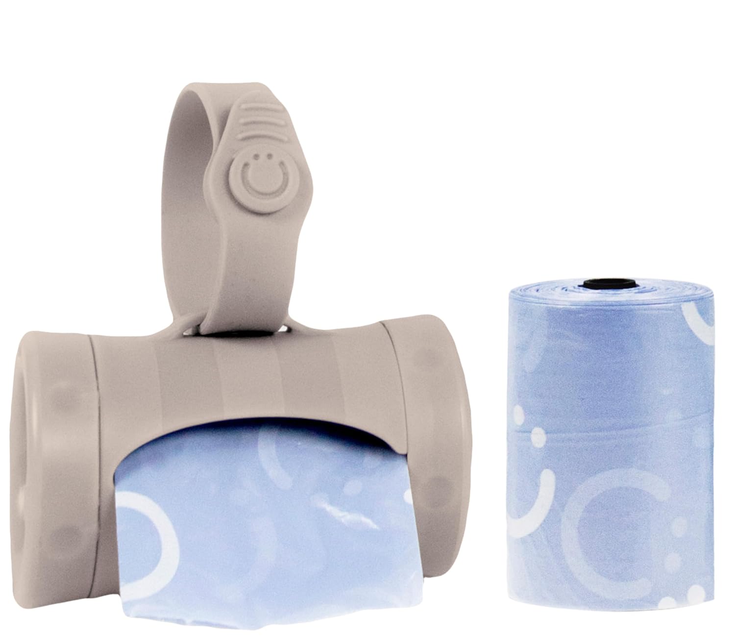 Opvouwbare Zakdispenser voor Baby | Handige Accessoire voor Diaper Bag | Lavender Geurige Zakjes | Taupe