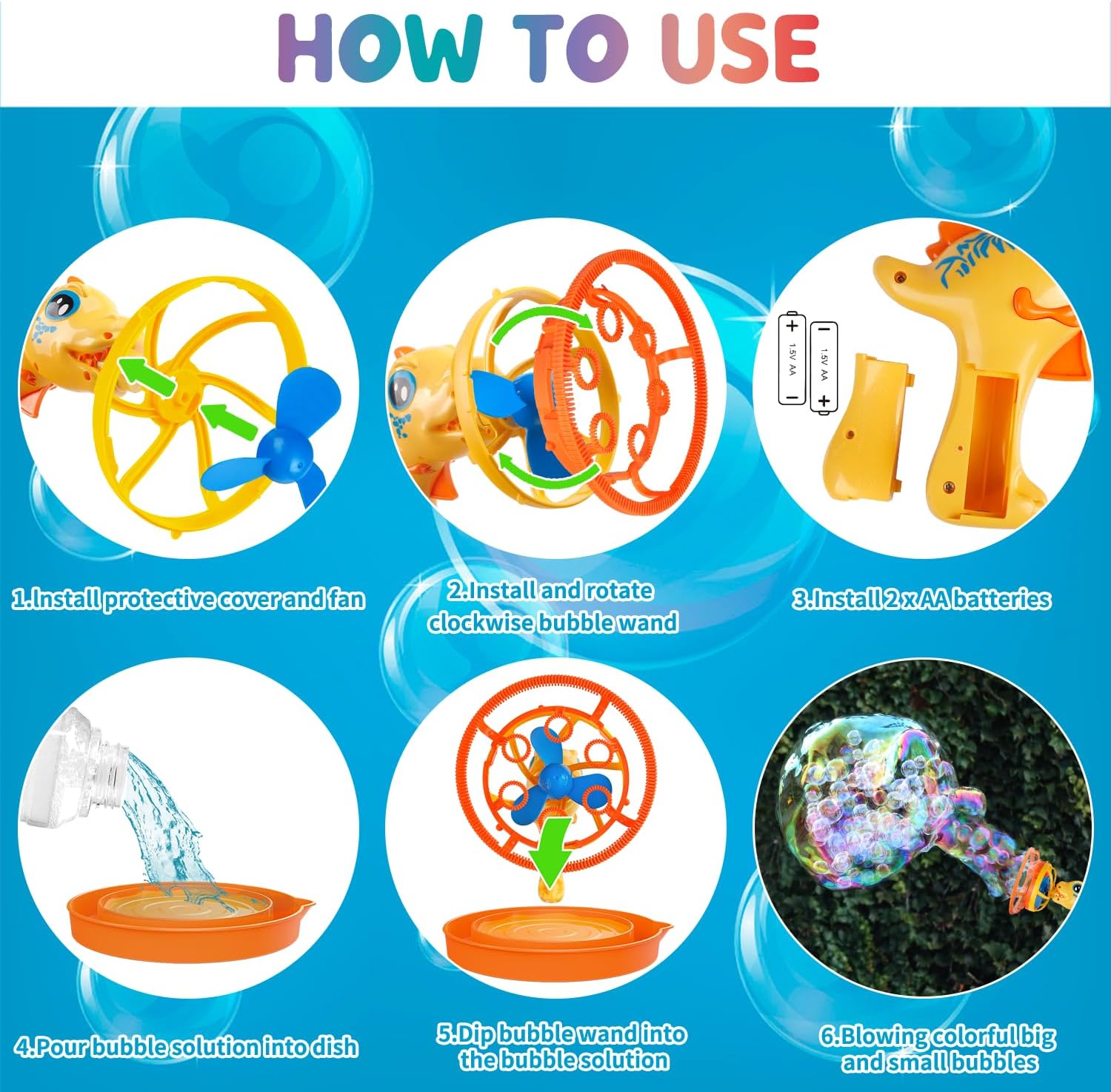 Dino bubbelpistool | Bubbelmachine kinderen 3-9 jaar