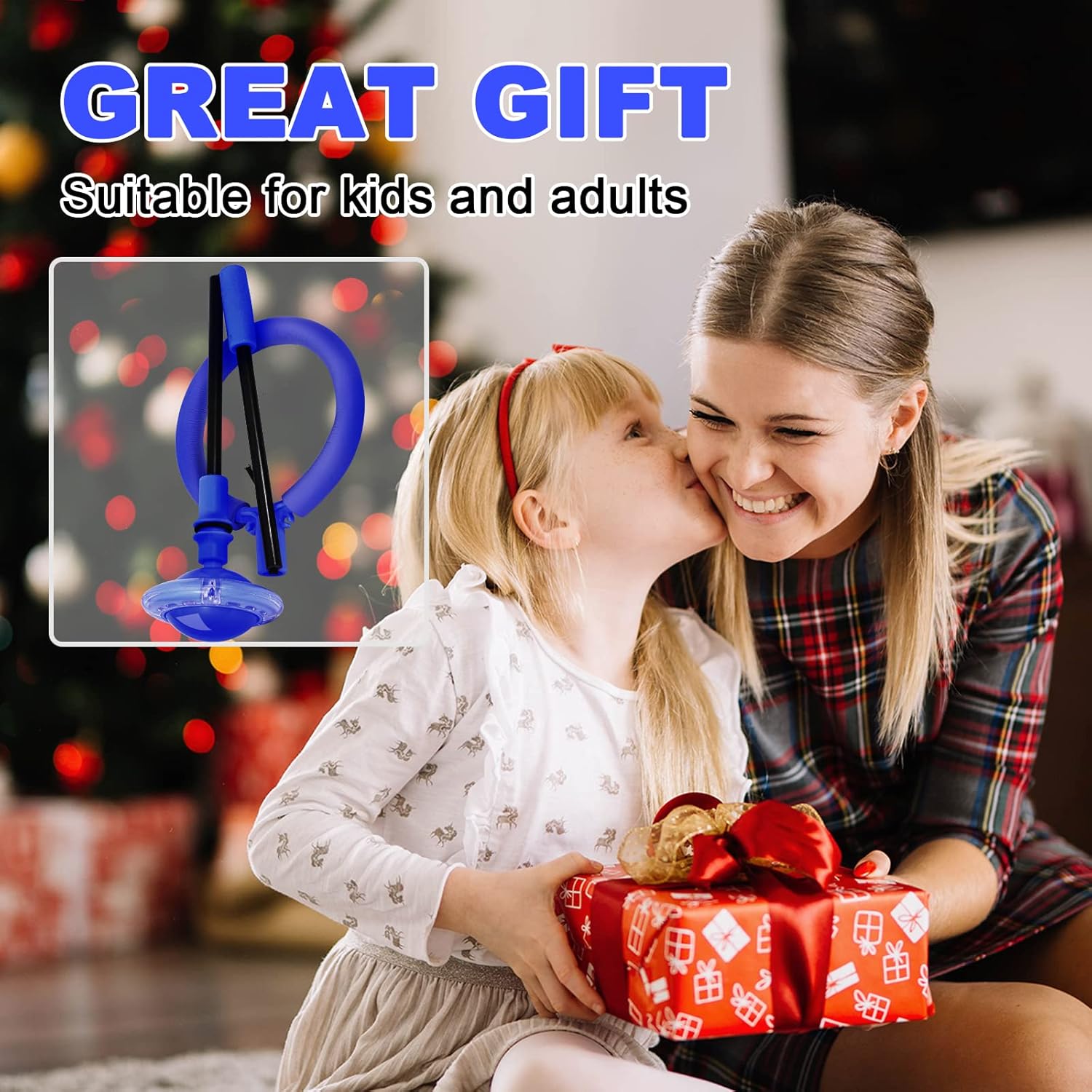 Springbal met lichtwiel | Opvouwbare kleurrijke fitnessbal voor kinderen & volwassenen