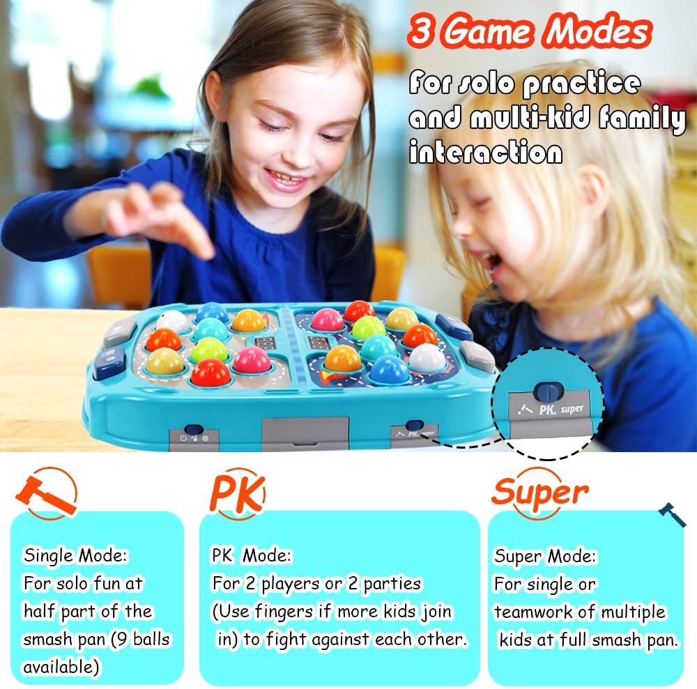 Whack-a-Mole spel | Interactief hamer spel met licht & geluid voor kinderen