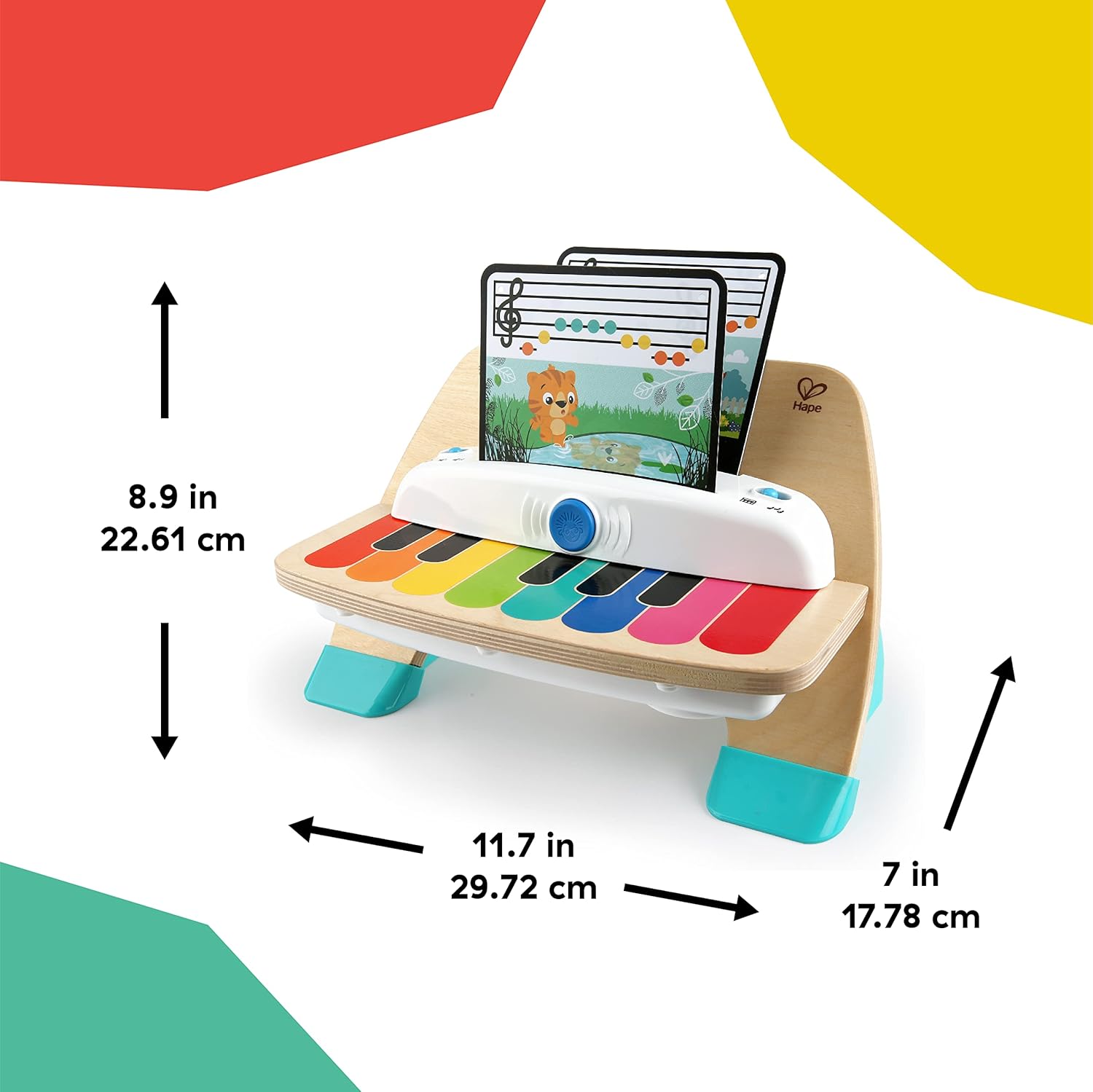 Magisch Houten Toetsen Piano | Muziek Speelgoed voor Peuters vanaf 6 Maanden