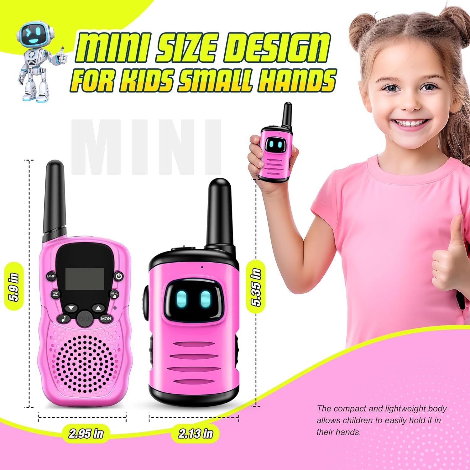 Walkie Talkie Speelgoed Voor Jongens: Mini Robot Walkie Talkies (Set Van 2), Halloween, Kerstmis, Verjaardagscadeaus Voor Jongens Van 3-8 Jaar, Geschikt Voor Kamperen En Buitenspellen