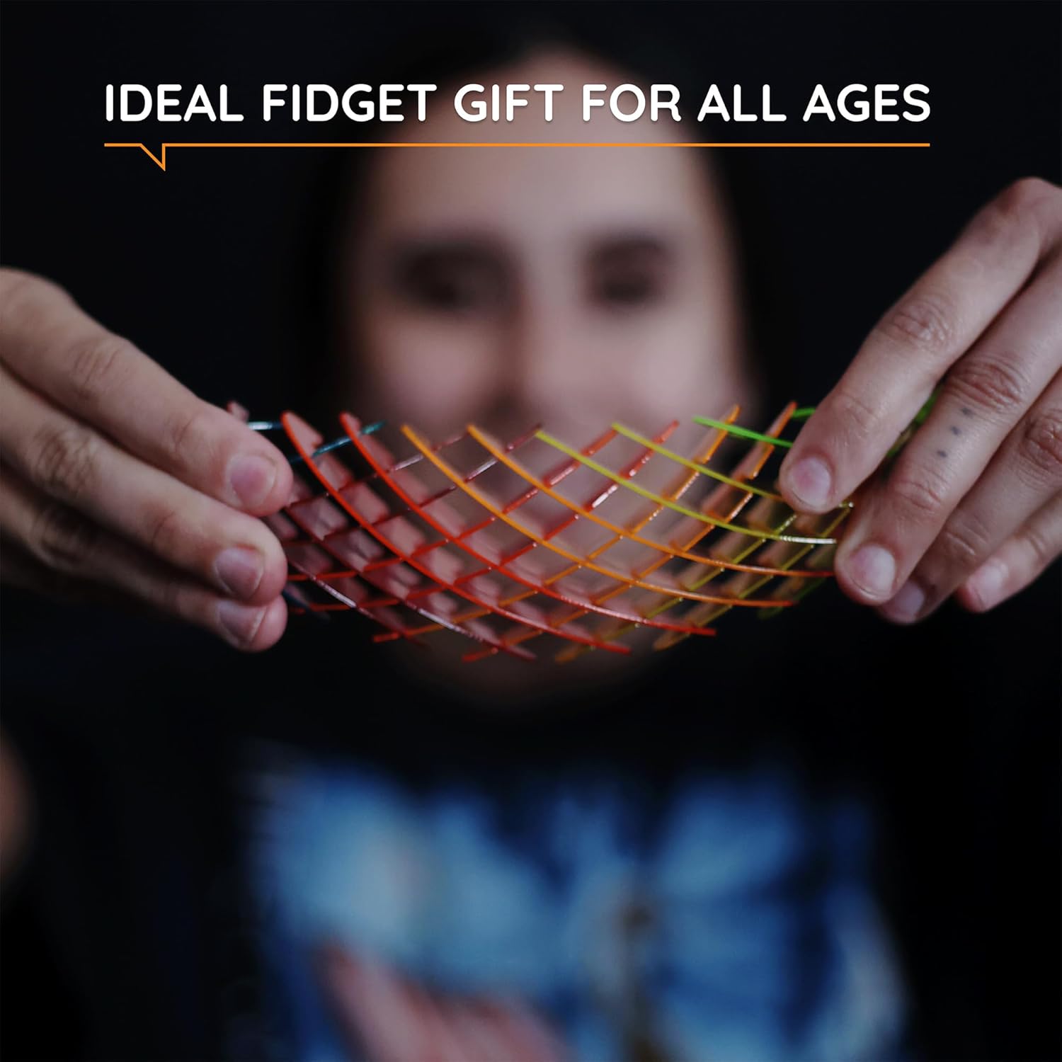 Fidget Worm Speeltje – Stil Bureau Fidget voor Kinderen & Volwassenen, Regenboog