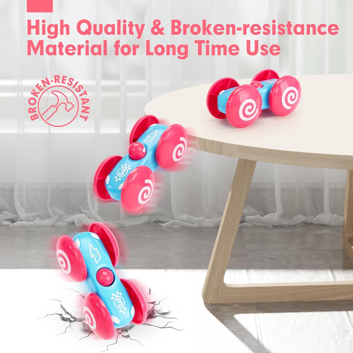 2-in-1 Hamerbal & Auto-Ramp Speelgoed | Montessori Leer Cadeau voor 1-3 Jaar | STEM Ontwikkelingsspeelset