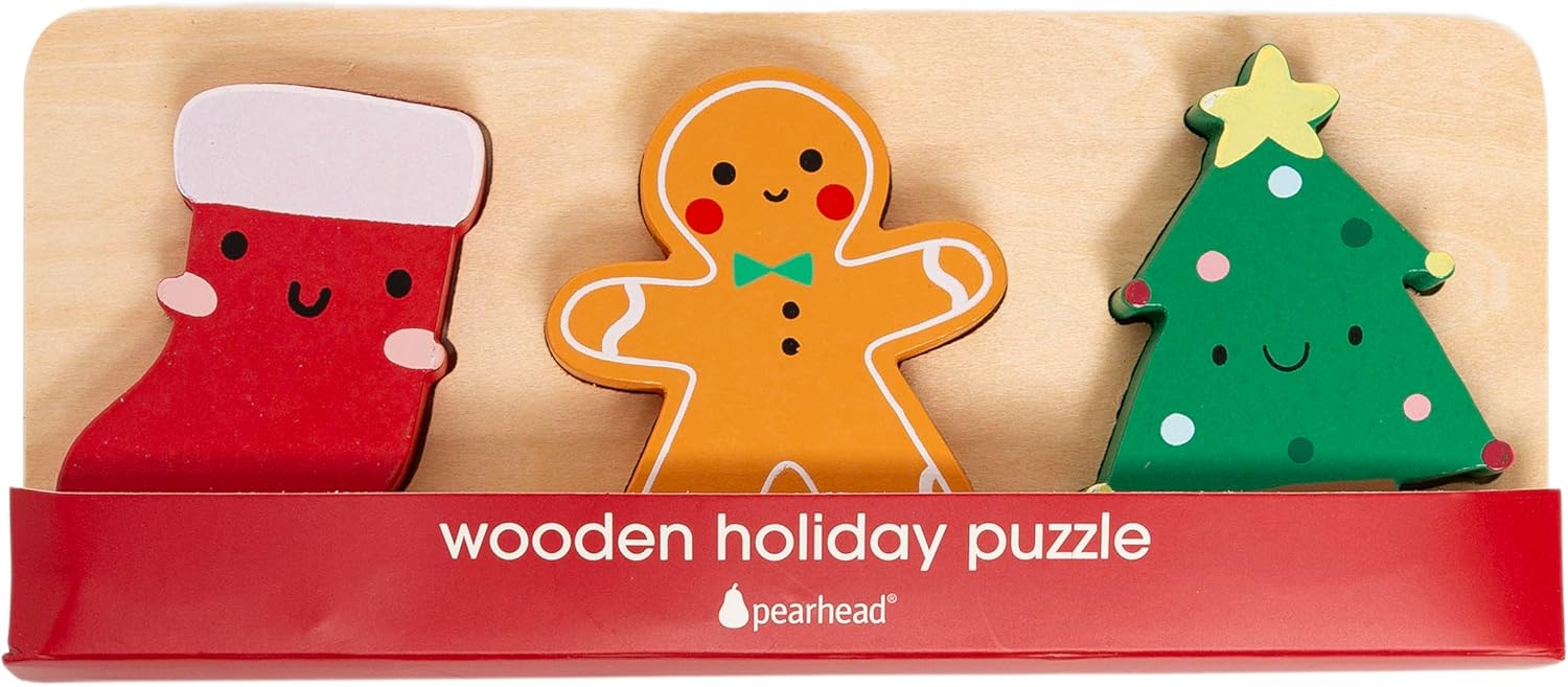 Houten kerst puzzel 3-delig | Speelgoed peuters & kids