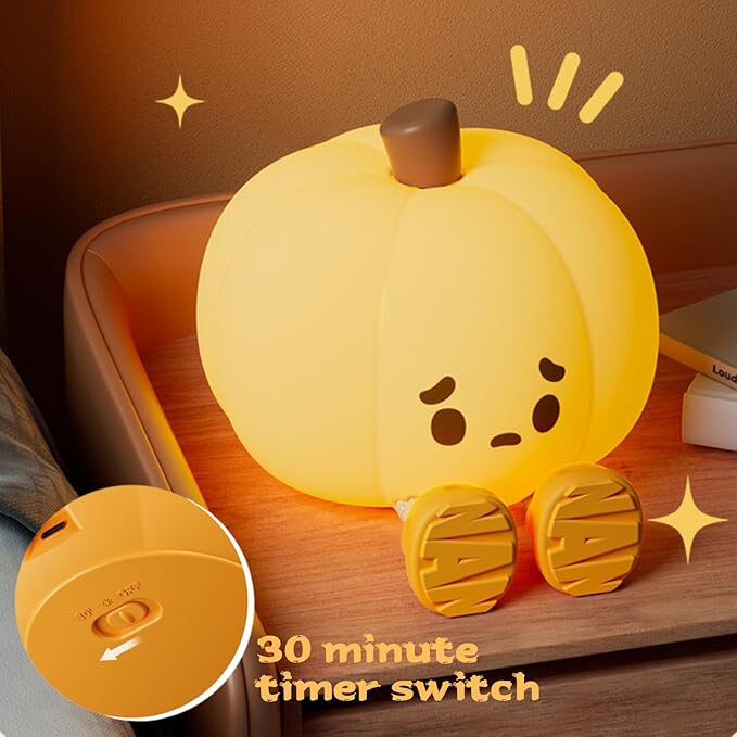 Halloween Pompoen Nachtlampje | Dimbare Kinderkamer LED Lamp Decoraties