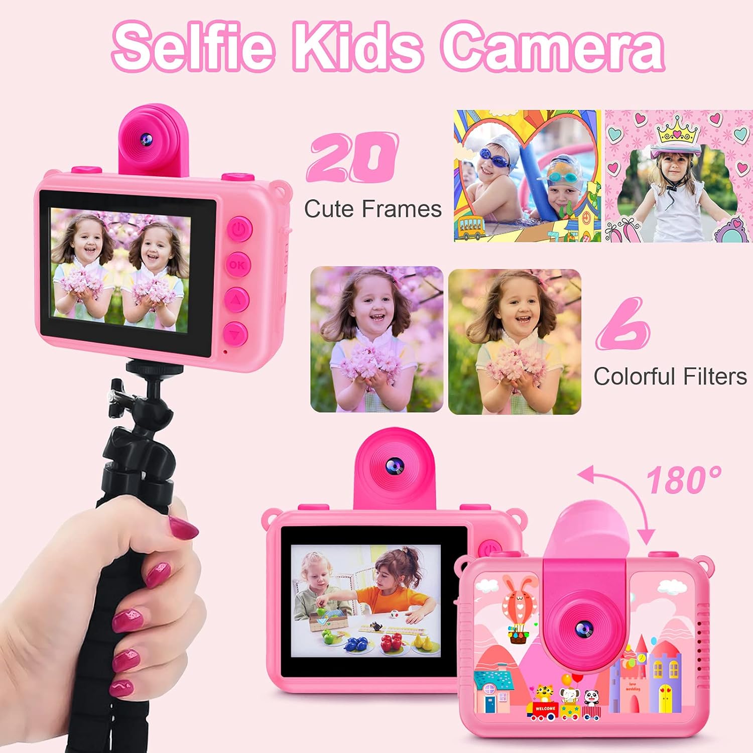 Kinder camera waterdicht | HD onderwater digitale actiecamera 1080P