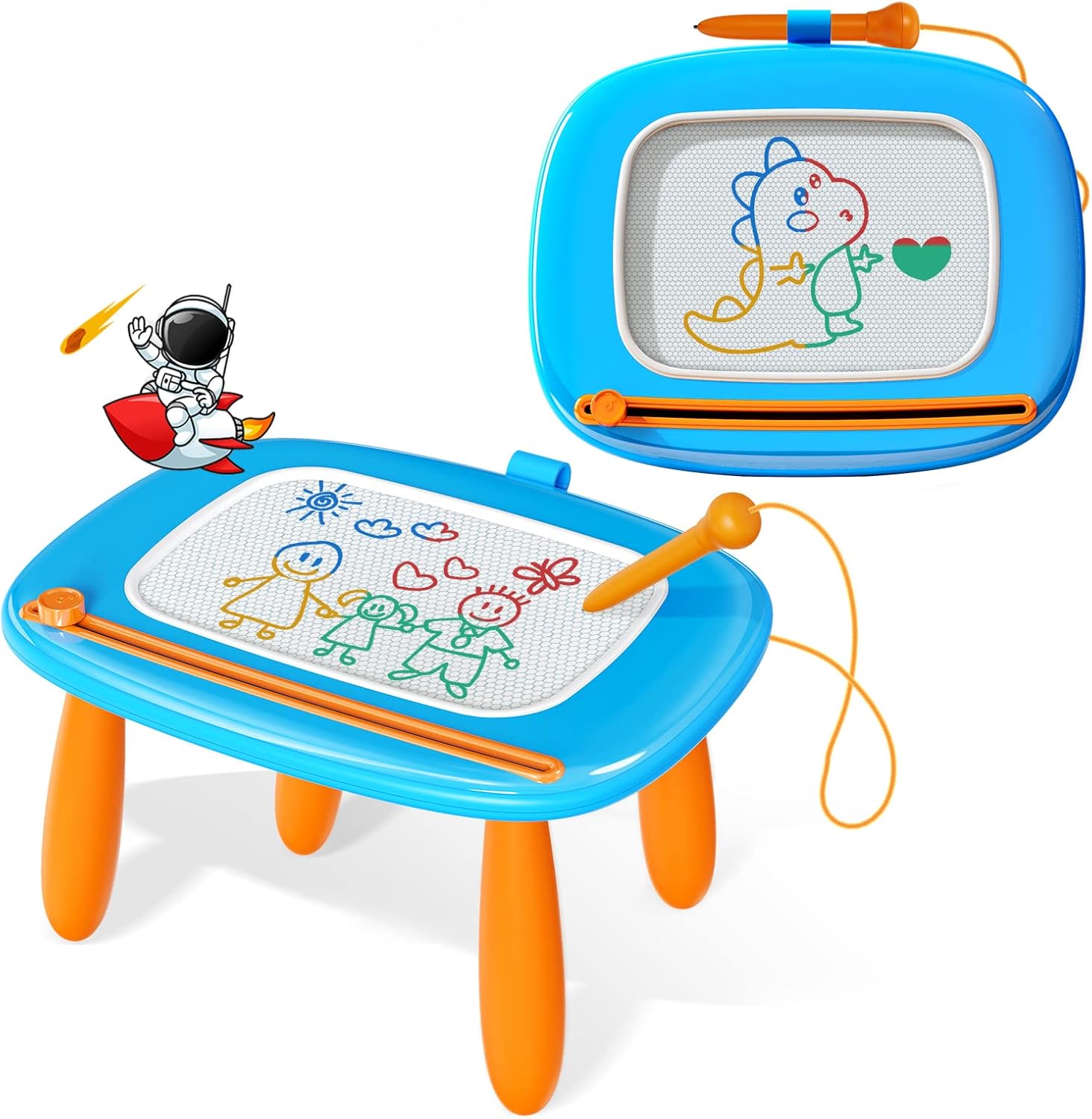 Magnetisch Tekenbord en Tekentafel voor Kinderen van 1-3 Jaar - Educatief Speelgoed voor Peuters, Jongens en Meisjes - Knoeivrij Tekenblok als Verjaardagscadeau