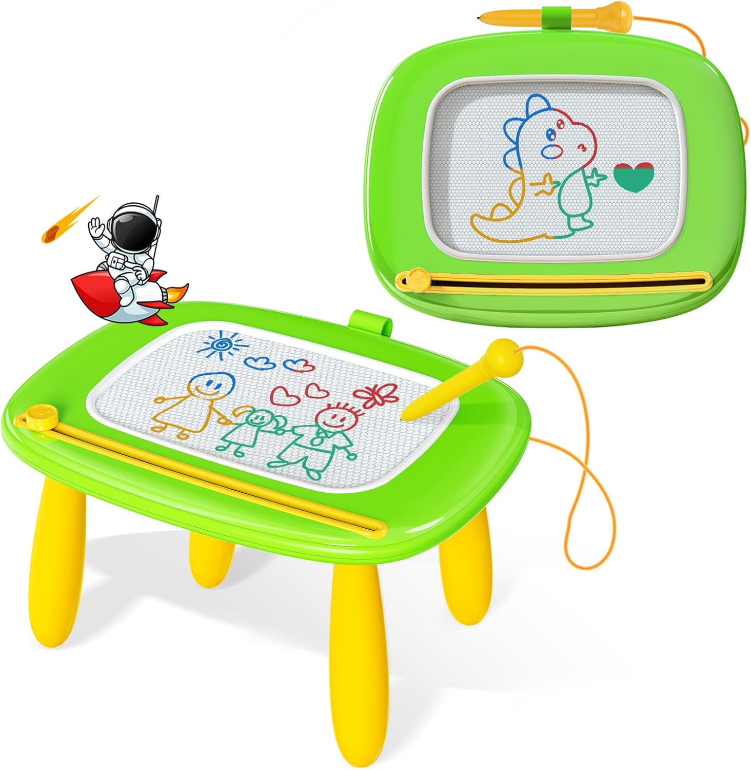 Magnetisch Tekenbord en Tekentafel voor Kinderen van 1-3 Jaar - Educatief Speelgoed voor Peuters, Jongens en Meisjes - Knoeivrij Tekenblok als Verjaardagscadeau