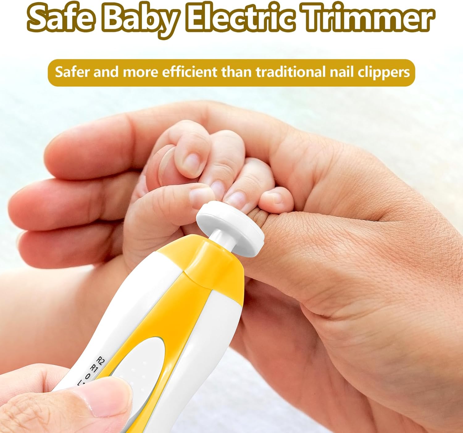 Elektrische baby nageltrimmer | 6-in-1 nagelvijl & manicure set voor baby en volwassenen