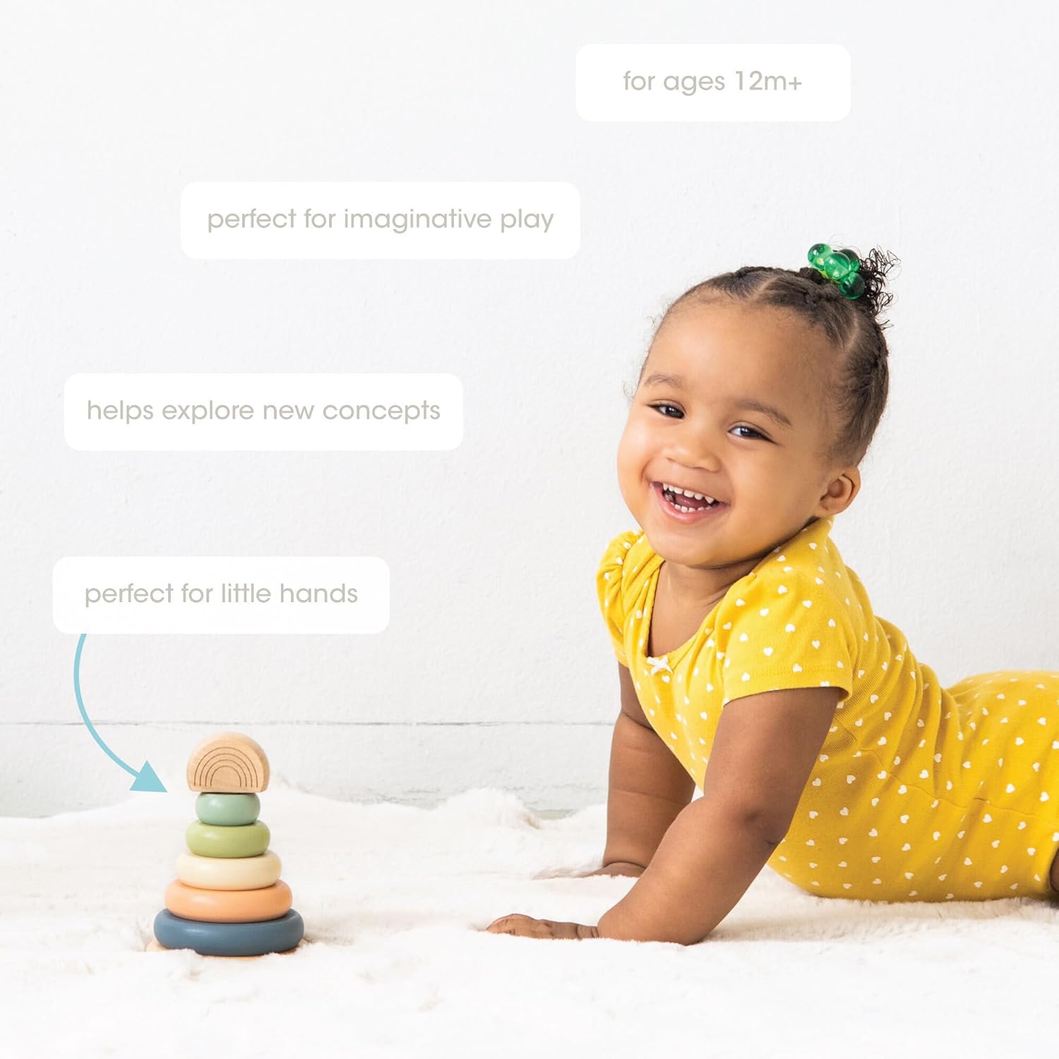 Kerst sneeuwpop stapeltoren | Houten educatief speelgoed