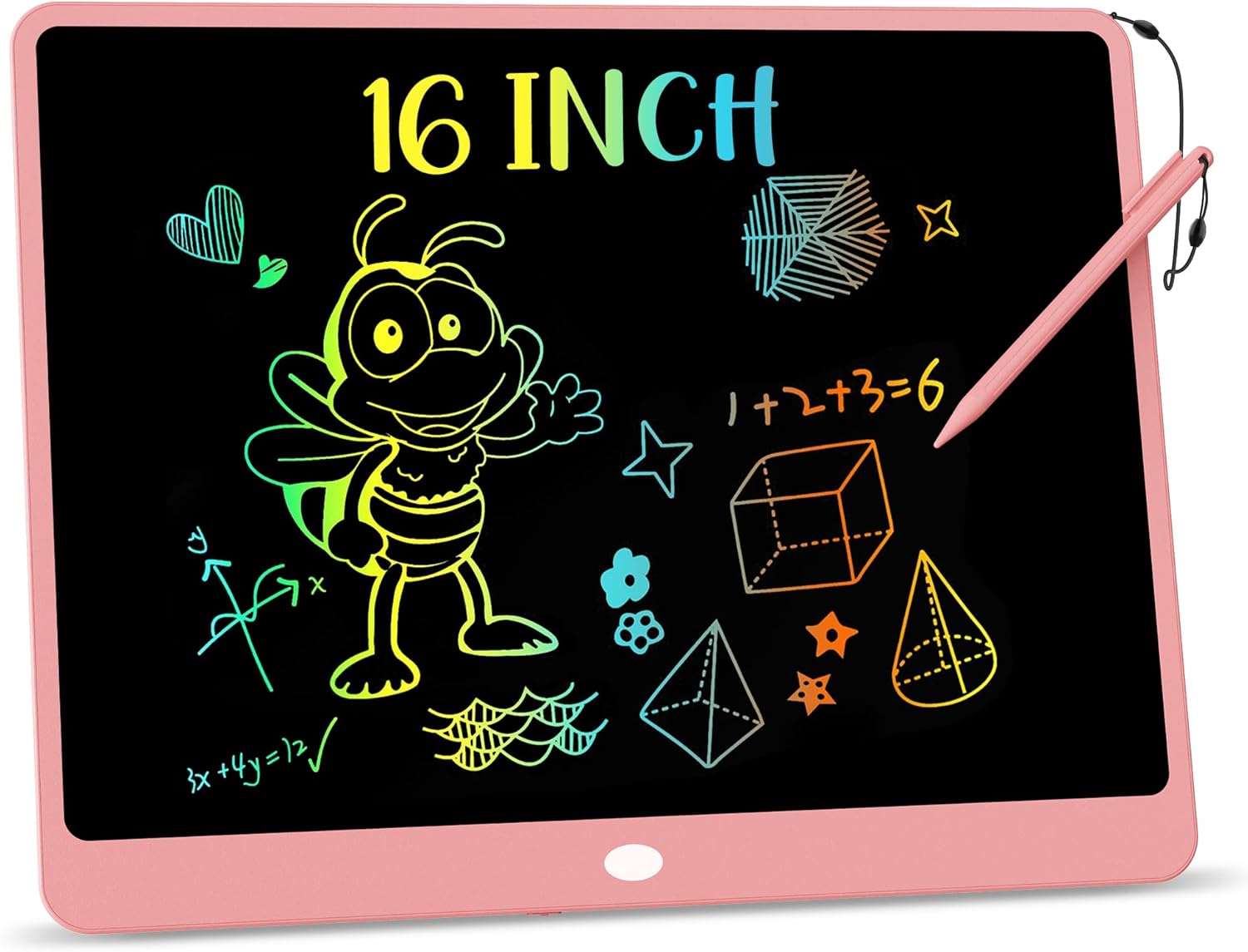 LCD Schrijftablet 10 Inch | Kleurrijk Elektronisch Tekenbord | Herbruikbare & Wisbare Doodle Tablet voor Kinderen