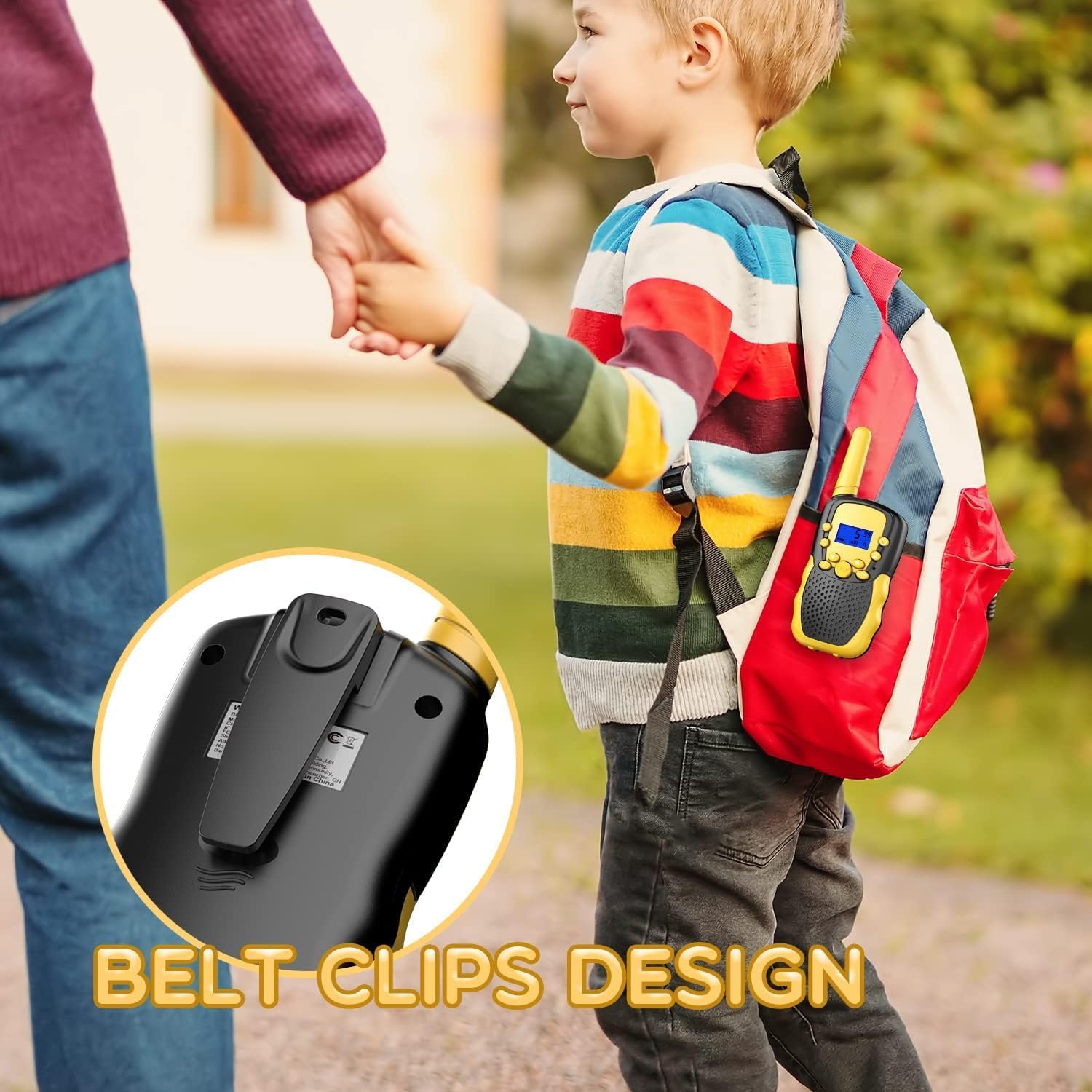 Walkie Talkies Kinderen | 22 Kanalen & LCD Display | 2-Way Radio Speelgoed 3-12 Jaar, Bereik 3 km