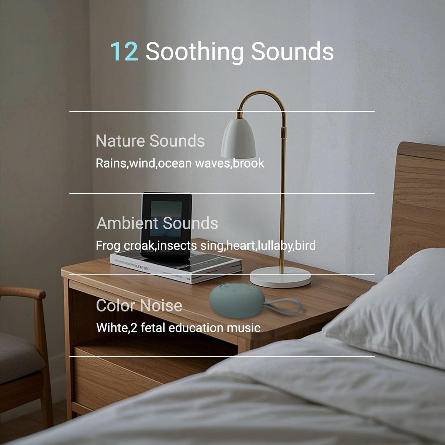 Baby white noise machine  | Slaapt rustig overal en altijd