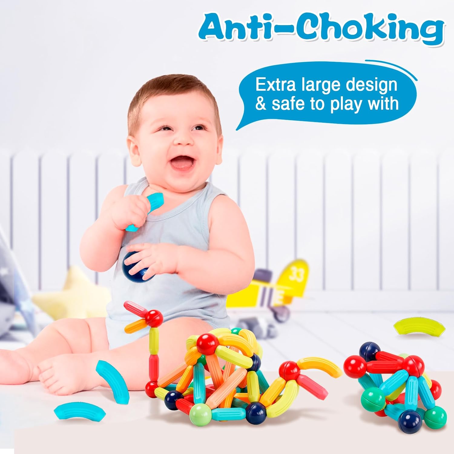 Magnetische IQ Bouwstokjes Set – Creatief Speelgoed voor Kinderen 3-8 Jaar