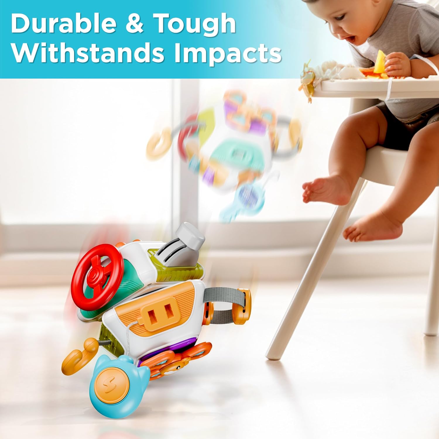 10-in-1 Baby Activiteitenkubus | Montessori Reisspeelgoed voor Peuters 6-36 Maanden | Educatief Cadeau