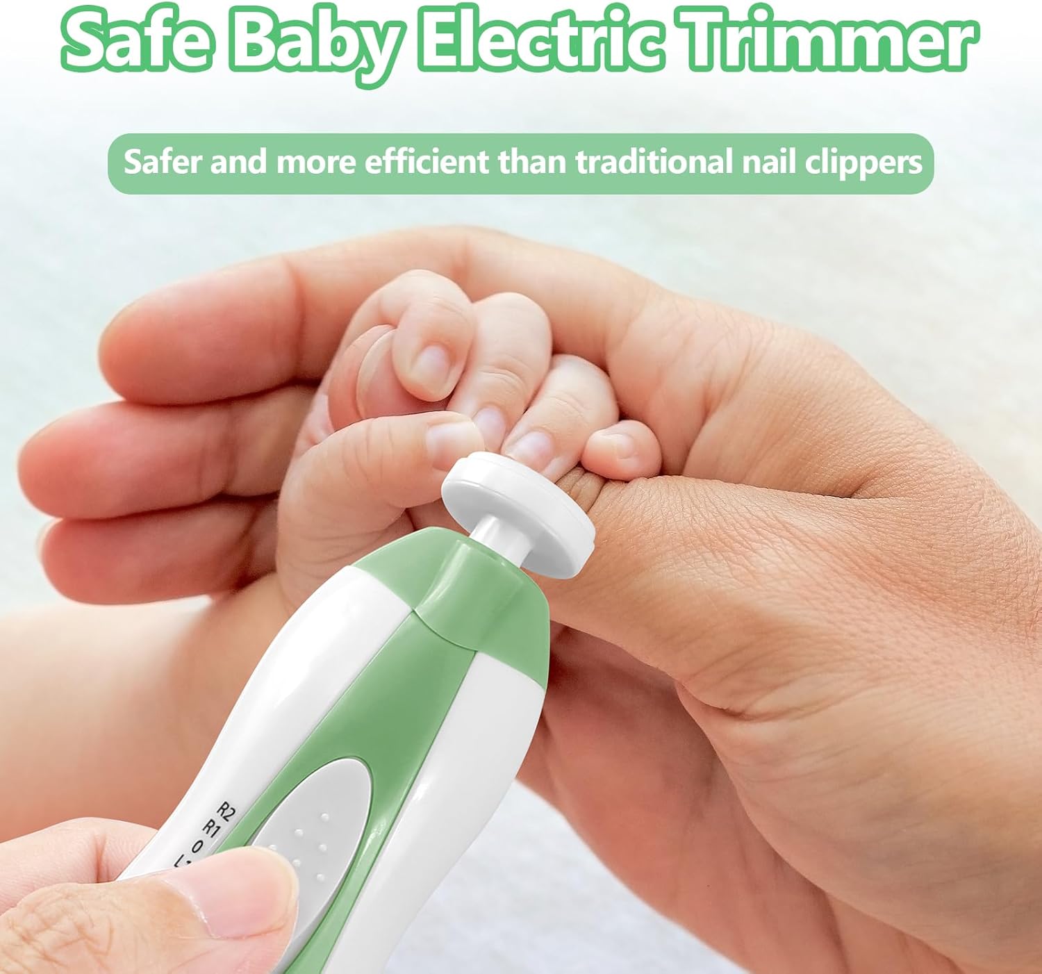 Elektrische baby nageltrimmer | 6-in-1 nagelvijl & manicure set voor baby en volwassenen