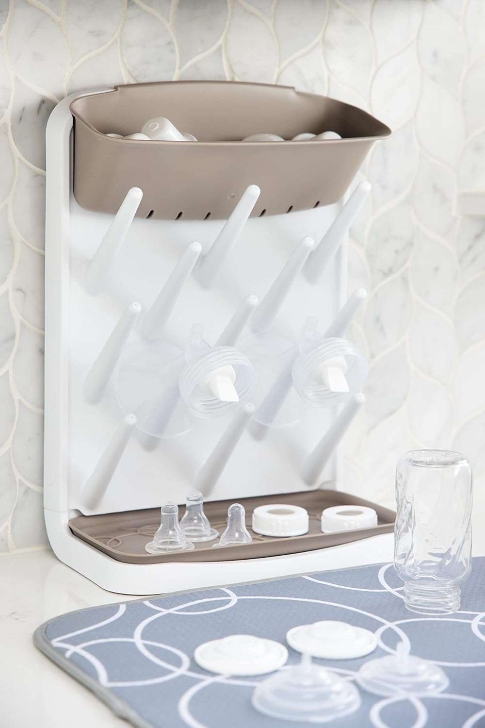 Verticale Flesdroogrek voor Baby's | Babyaccessoires Flesorganizer en Antislip Droogplank