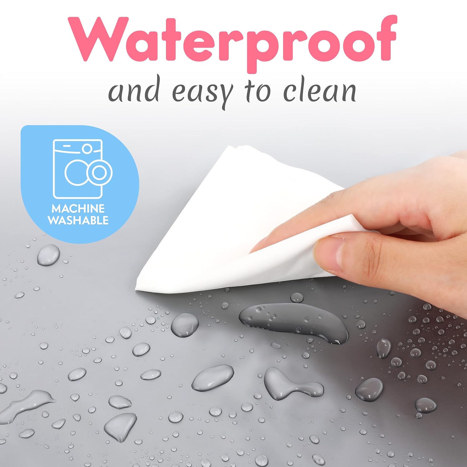 Draagbaar verschoningsmatje|Luiertas met aankleedmat en doekjesvak grijs