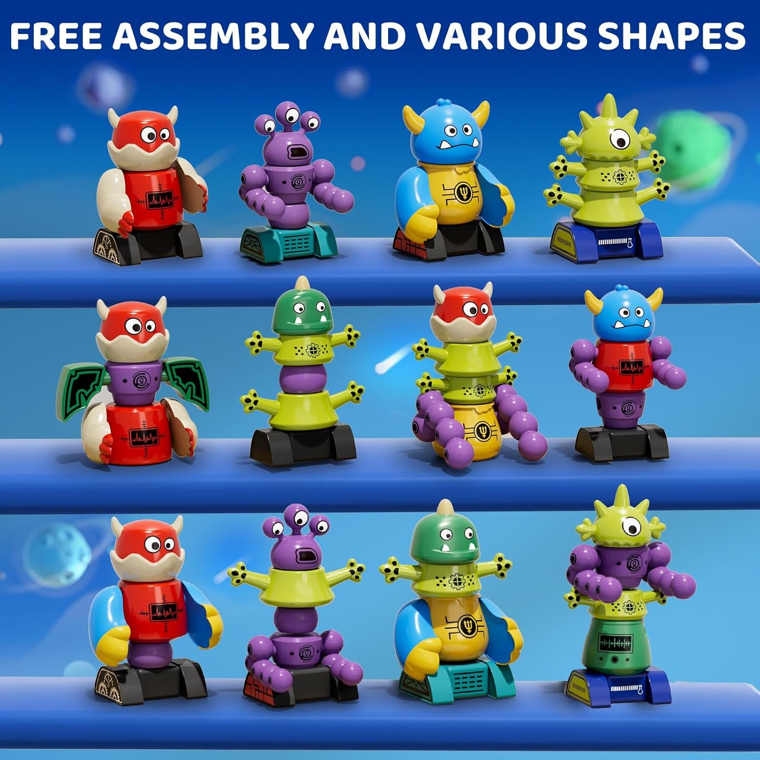 Magnetisch Robot Speelgoed 3-8 Jaar | Stapelbare Transformeerbare Robots