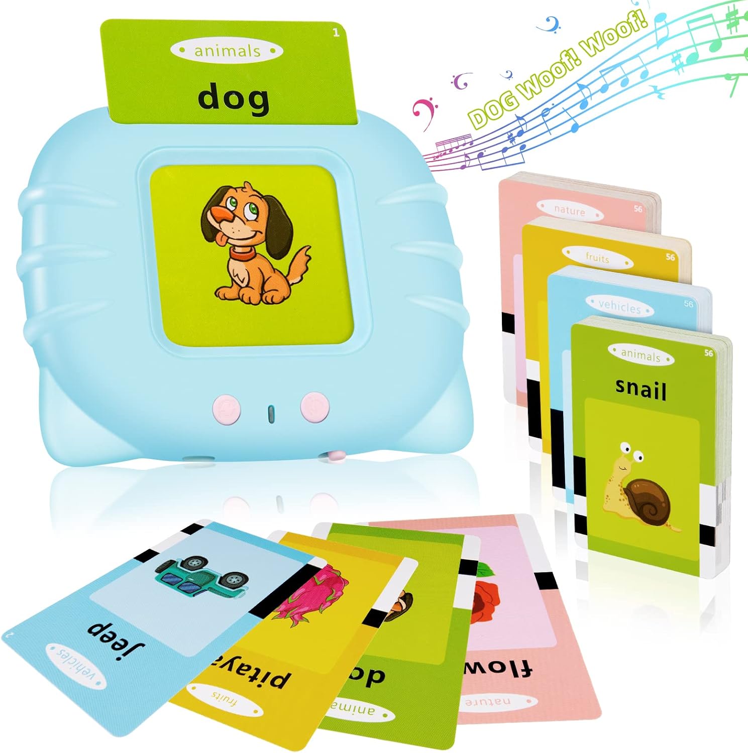 Sprekende Flashcards met 224 Woorden | Montessori Educatief Speelgoed voor Spraaktherapie en Sensorisch Onderwijs
