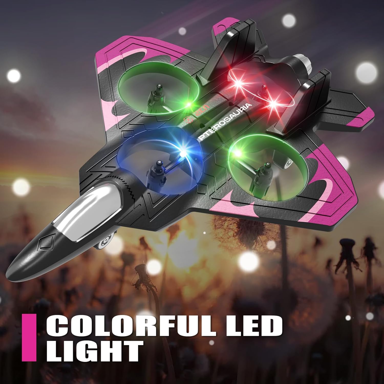 RC Straaljager Vliegtuig | Foam Jet met LED & Stuntfunctie 8–16 Jaar