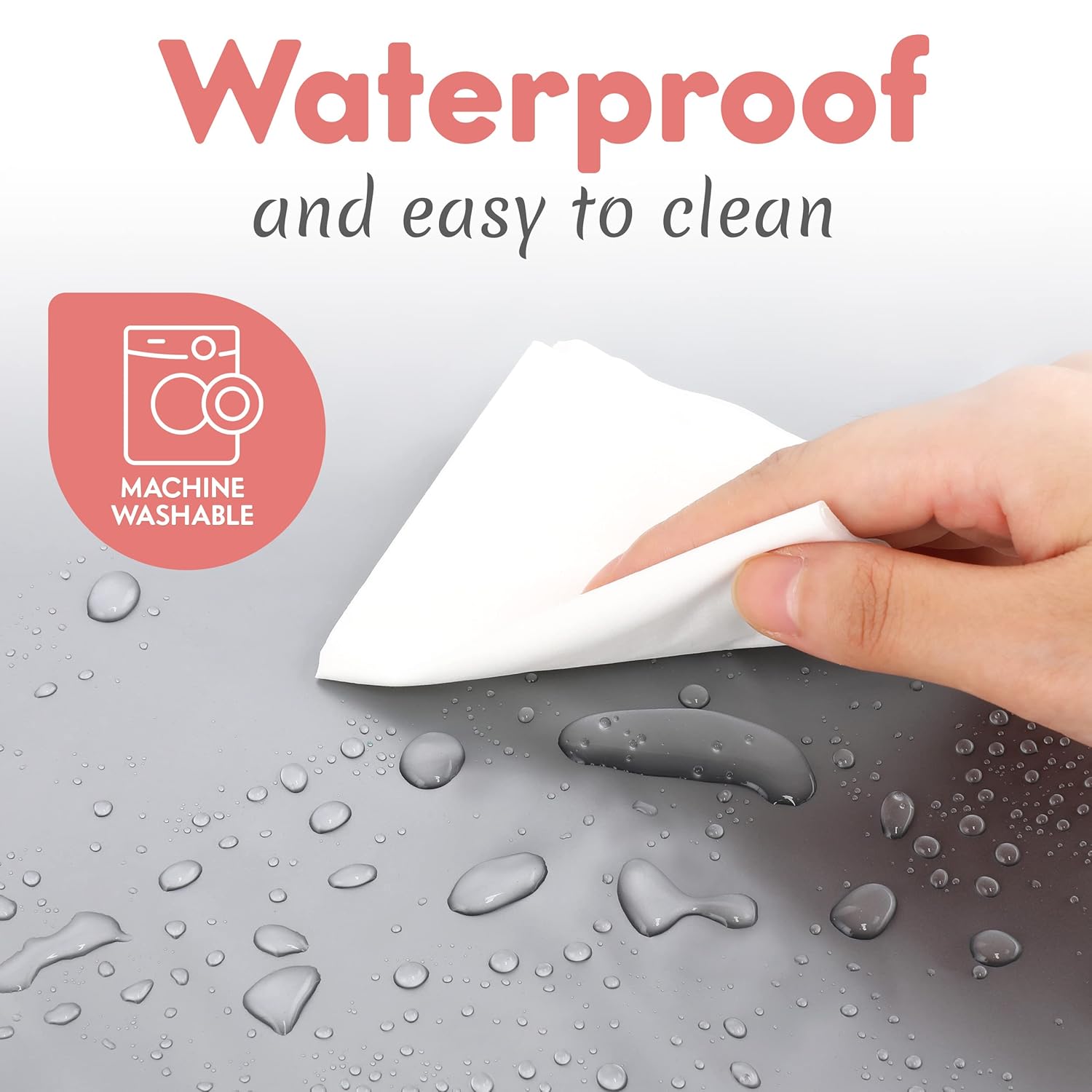 Draagbaar verschoningsmatje|Luiertas met aankleedmat en doekjesvak grijs