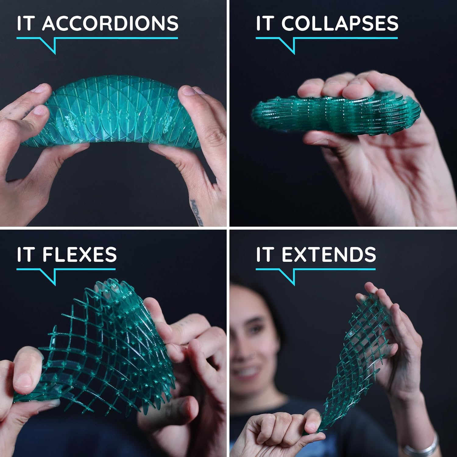 Fidget Worm Speeltje – Stil Bureau Fidget voor Kinderen & Volwassenen, Regenboog