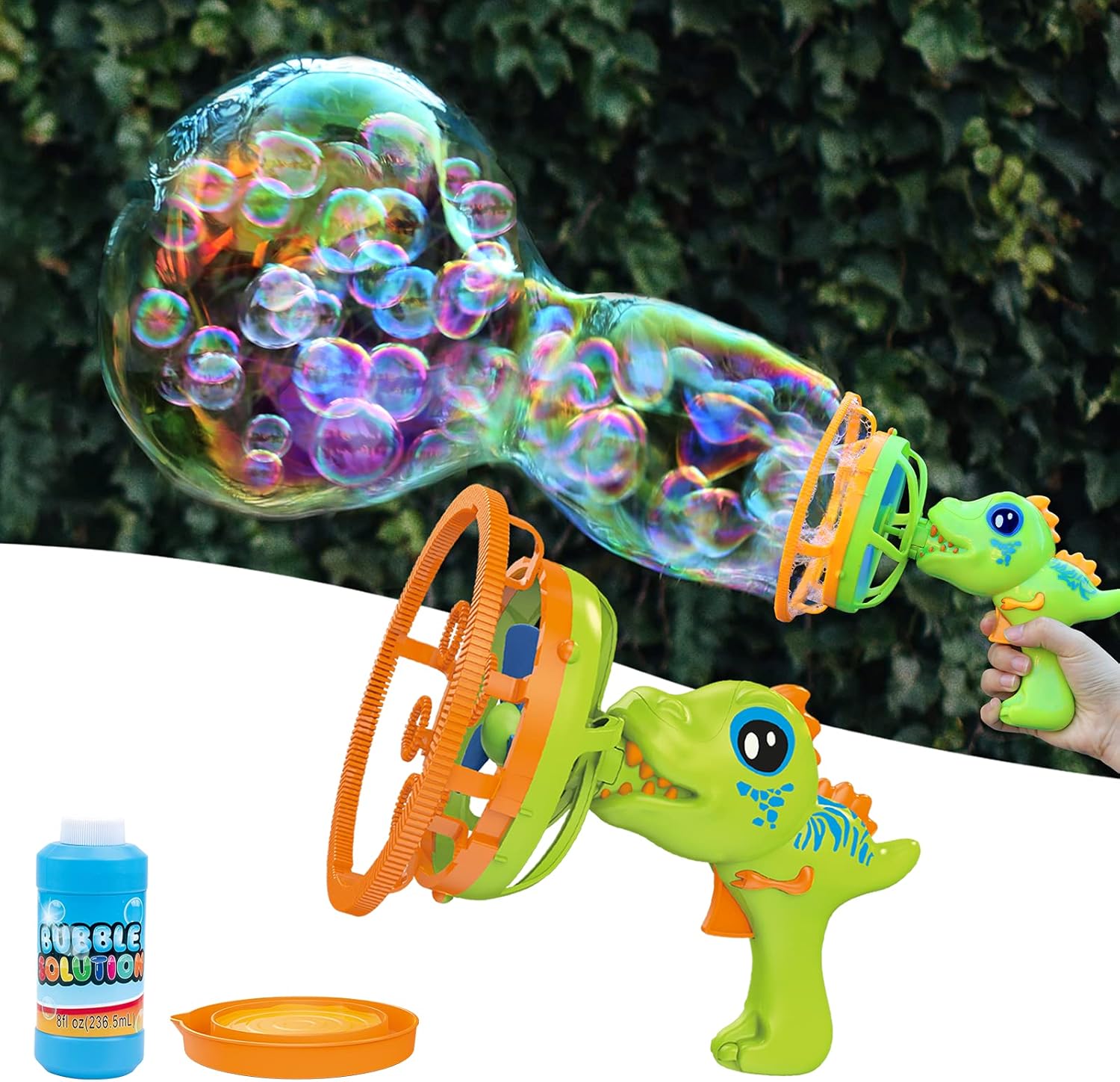 Dino bubbelpistool | Bubbelmachine kinderen 3-9 jaar