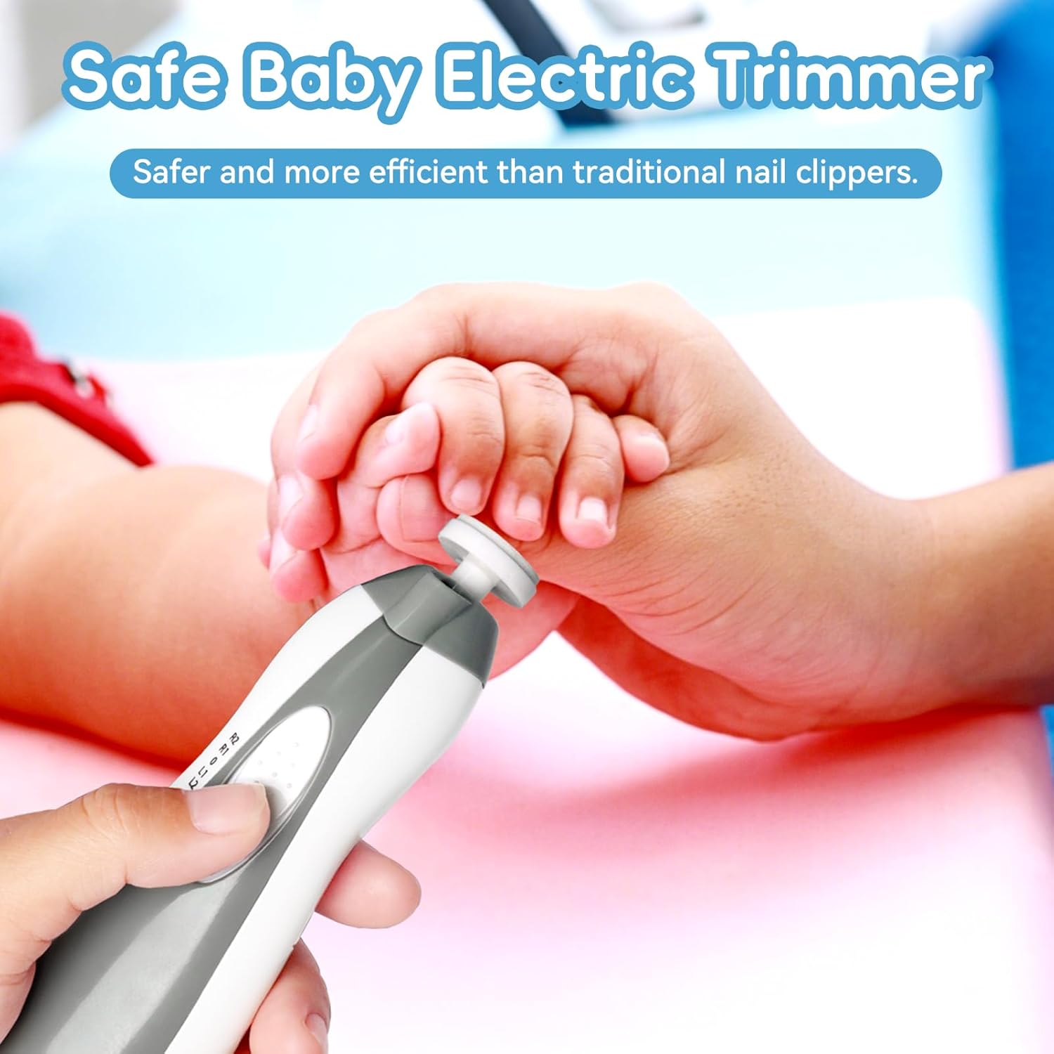 Elektrische baby nageltrimmer | 6-in-1 nagelvijl & manicure set voor baby en volwassenen