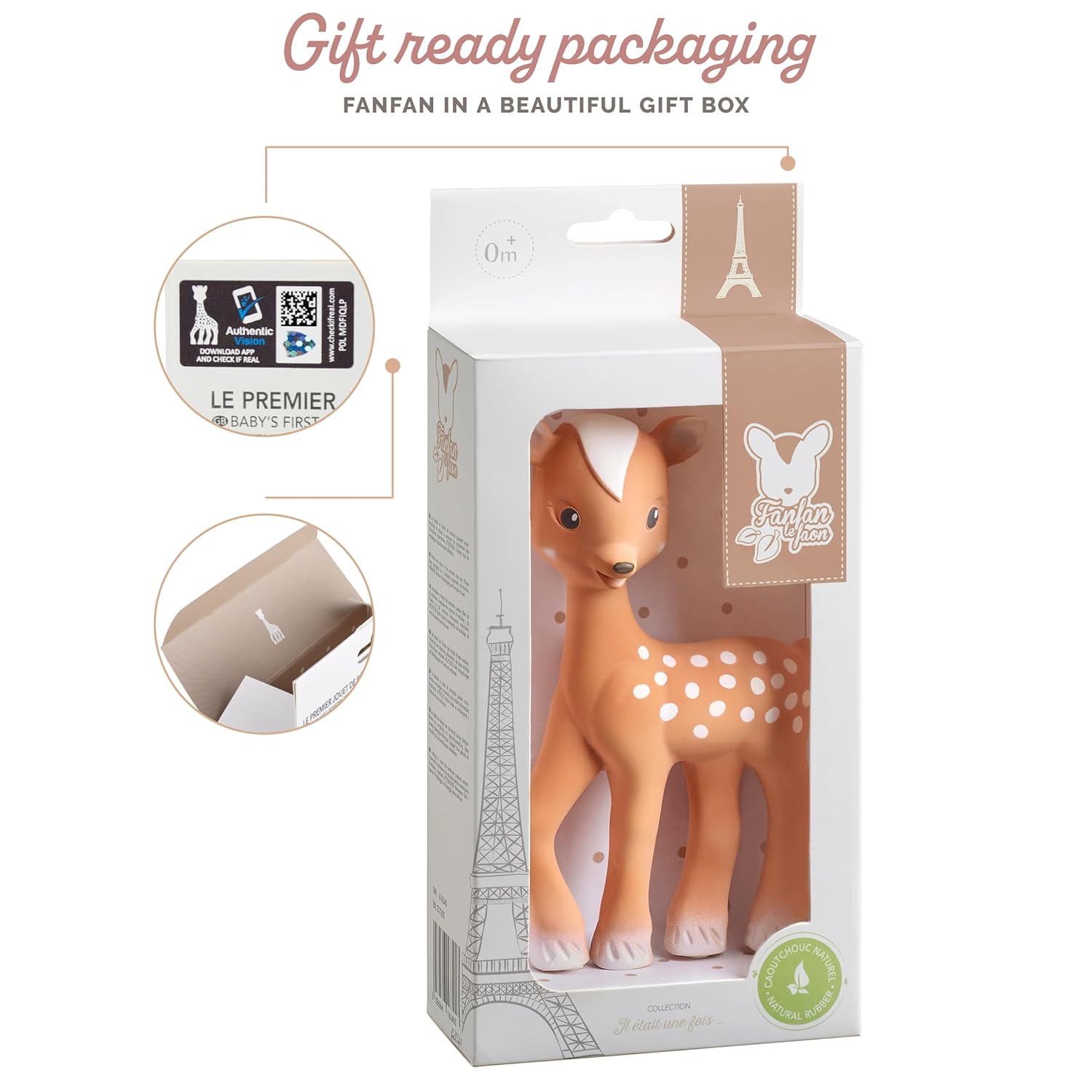 Giraffe Tandvlees Speelgoed voor Baby's | Dierenspeelgoed Bijtring voor Baby's 0+ Maanden