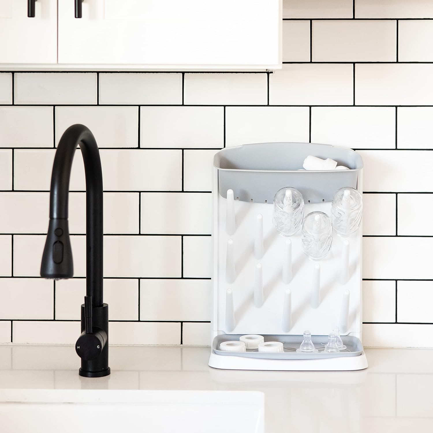 Verticale Flesdroogrek voor Baby's | Babyaccessoires Flesorganizer en Antislip Droogplank