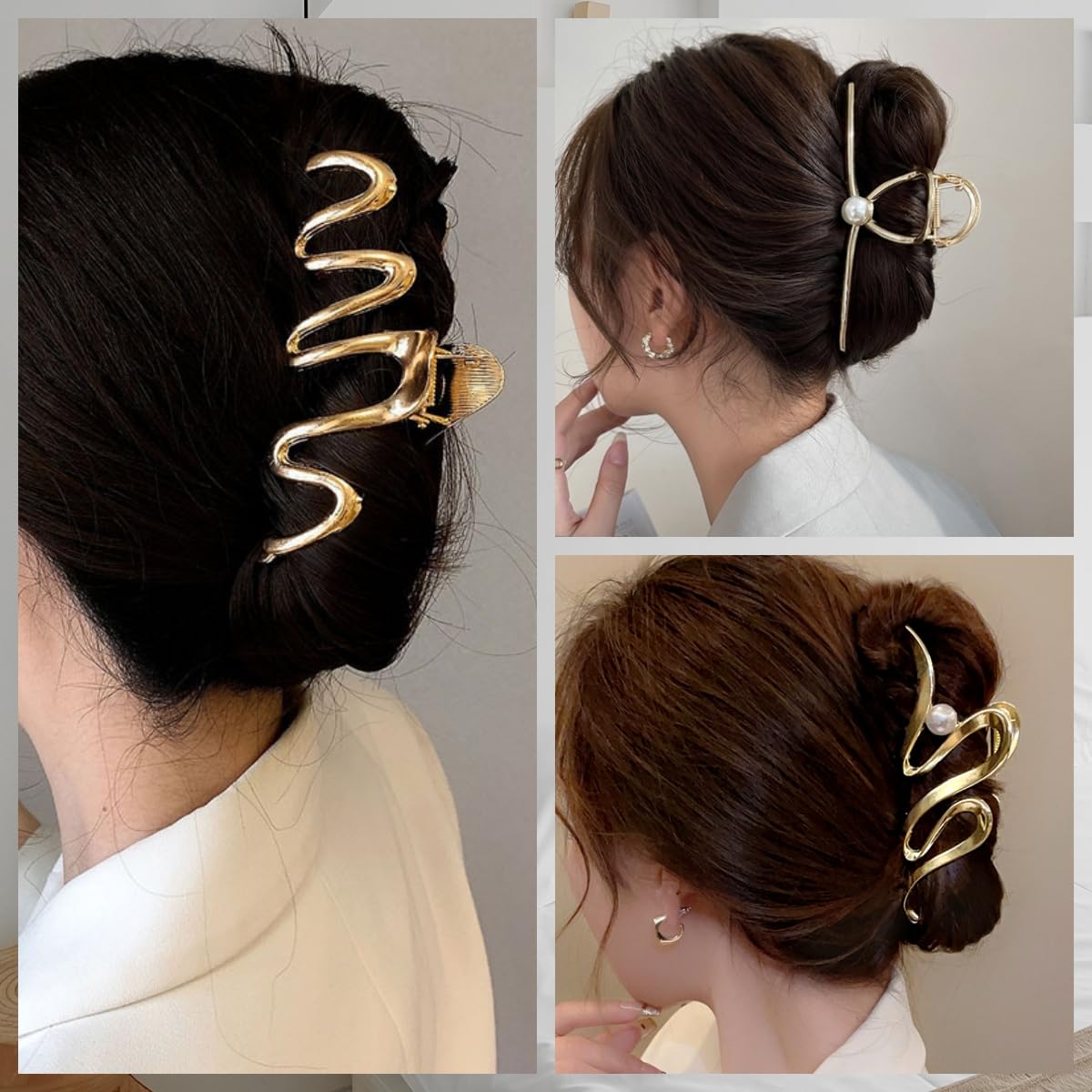 3 stuks spinnenweb schedel haarclips | Grote zwarte haaraccessoires