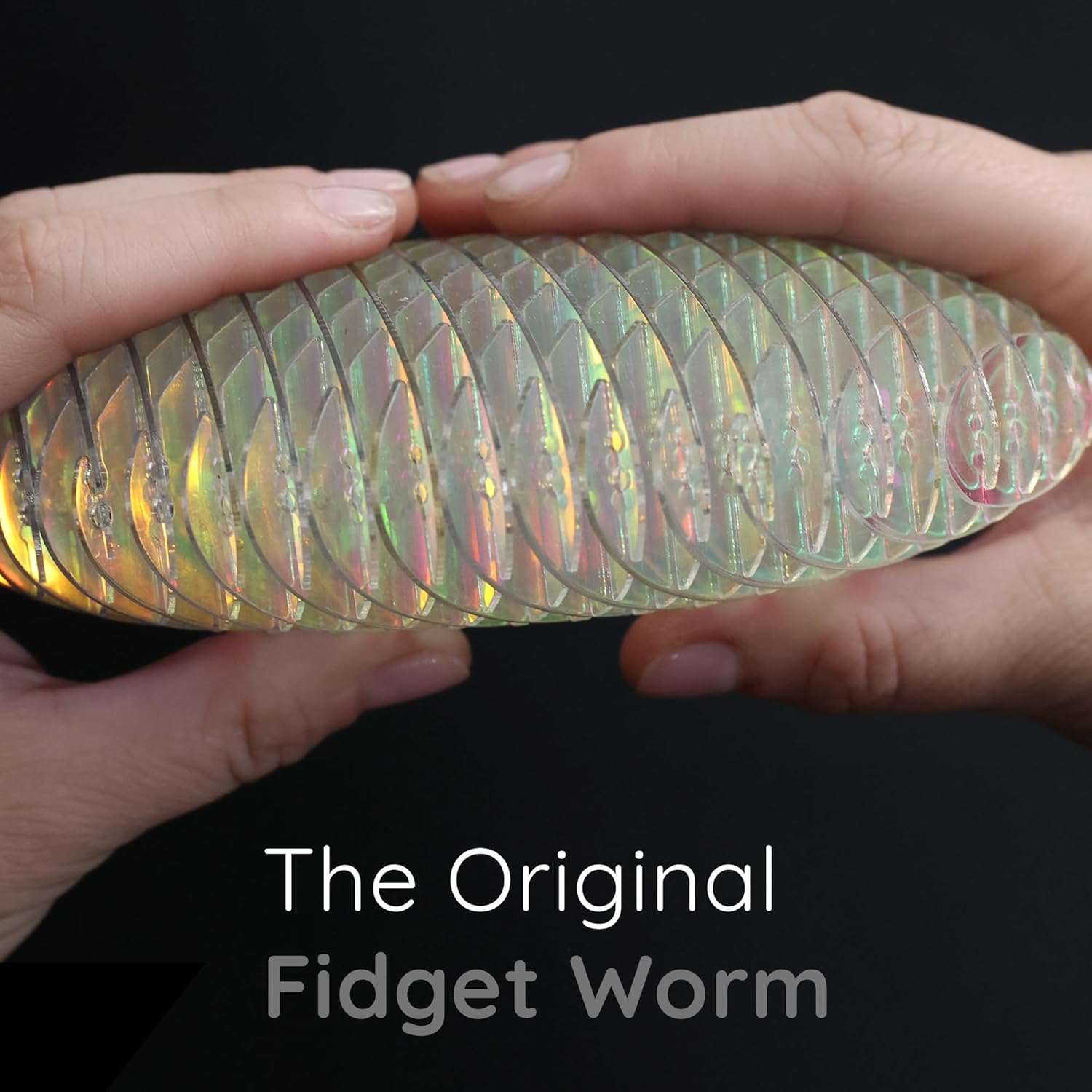 Fidget Worm Speeltje – Stil Bureau Fidget voor Kinderen & Volwassenen, Regenboog
