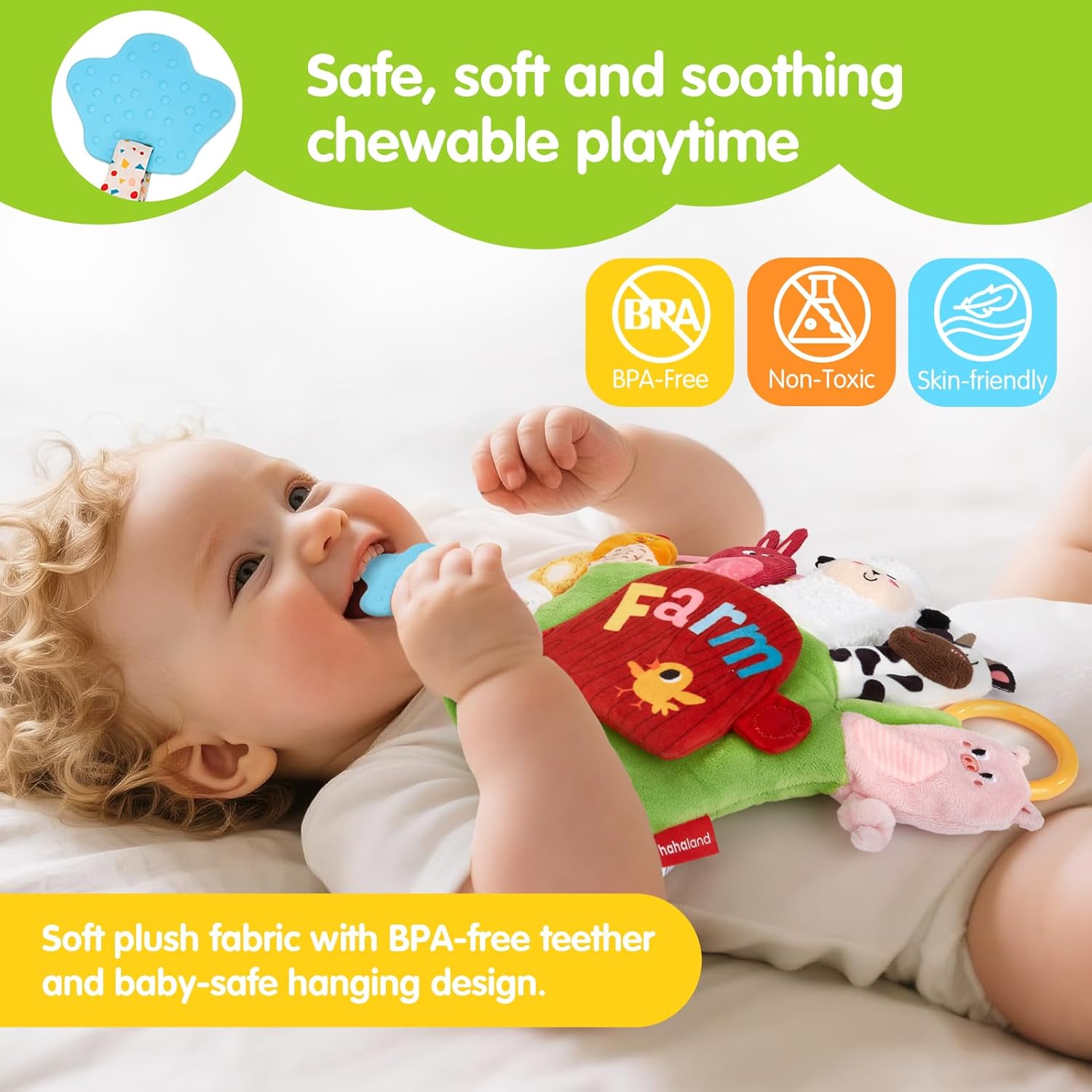 Baby Sensory Farm Dieren Handpop | 6–12 Maanden