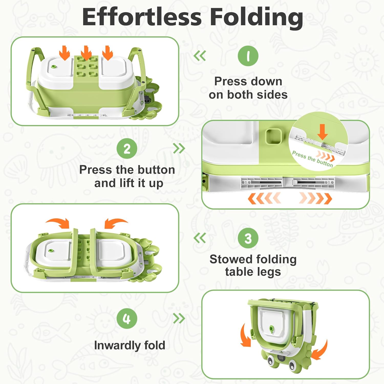 Inklapbaar babybad met thermometer | draagbaar opvouwbaar reisbad 0-36 maanden