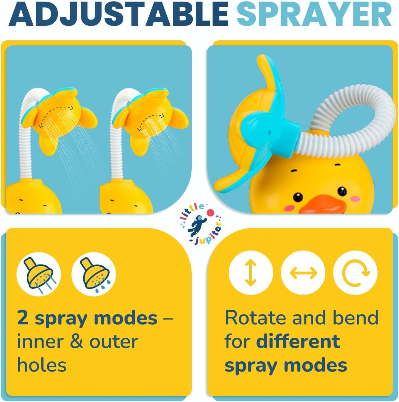 Gele Eend Bad Speelgoed | Waterpomp & Spray 18+ Maanden