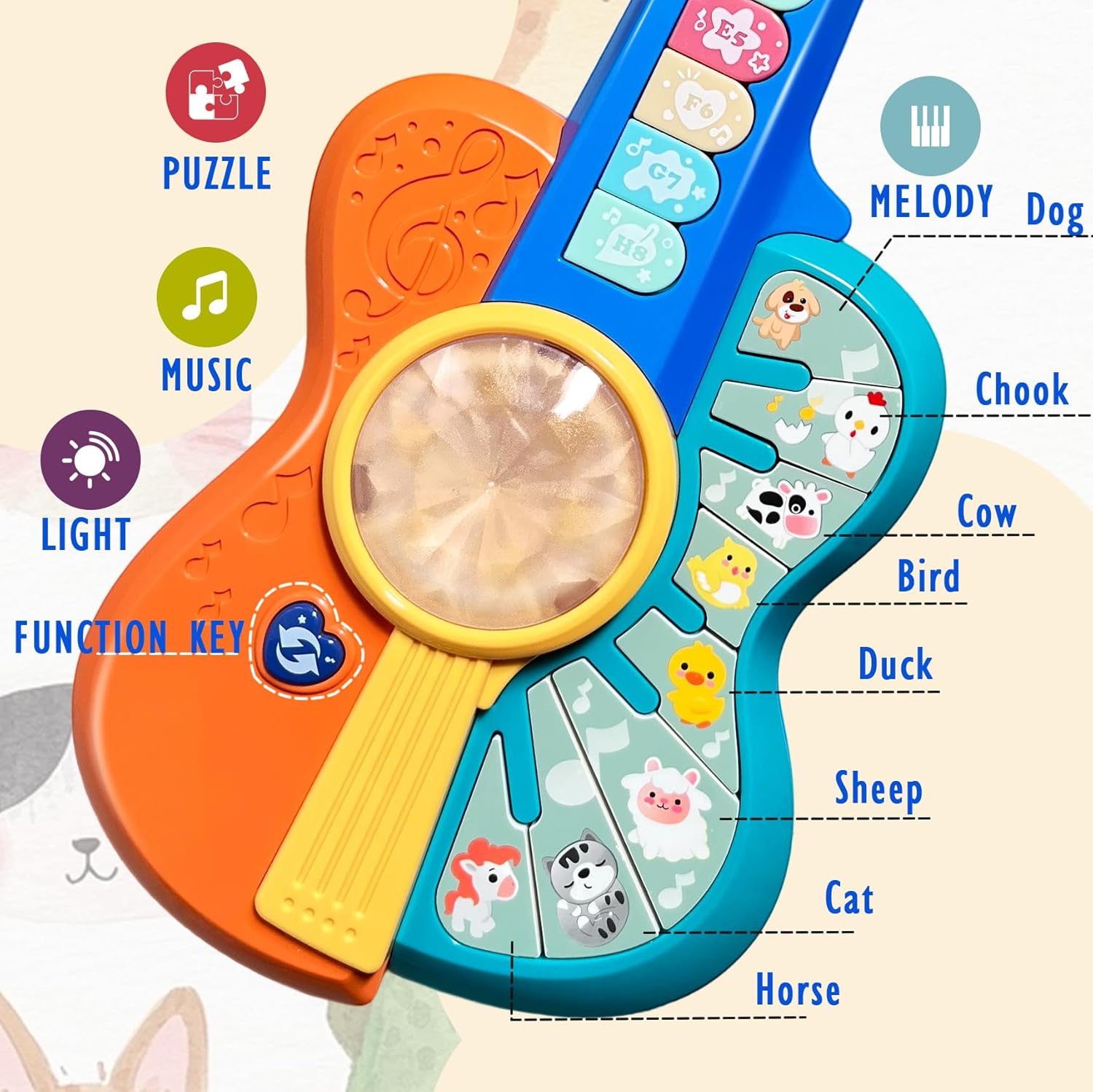 Peuter Gitaar | Muzikaal Speelgoed 12–18 Maanden