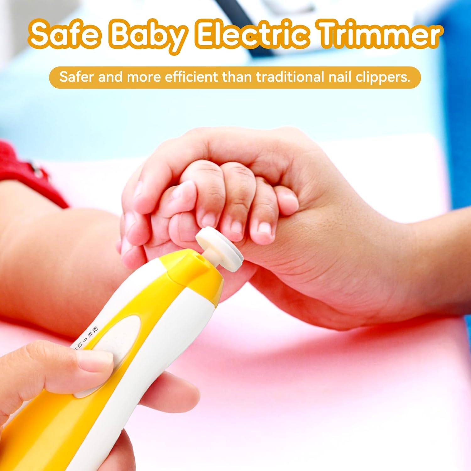 Elektrische baby nageltrimmer | 6-in-1 nagelvijl & manicure set voor baby en volwassenen