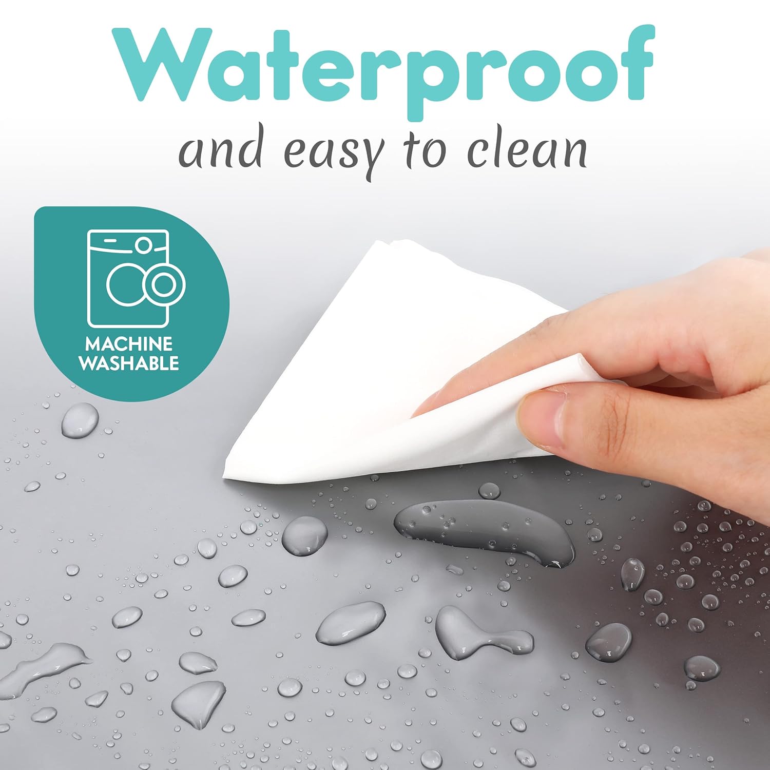 Draagbaar verschoningsmatje|Luiertas met aankleedmat en doekjesvak grijs