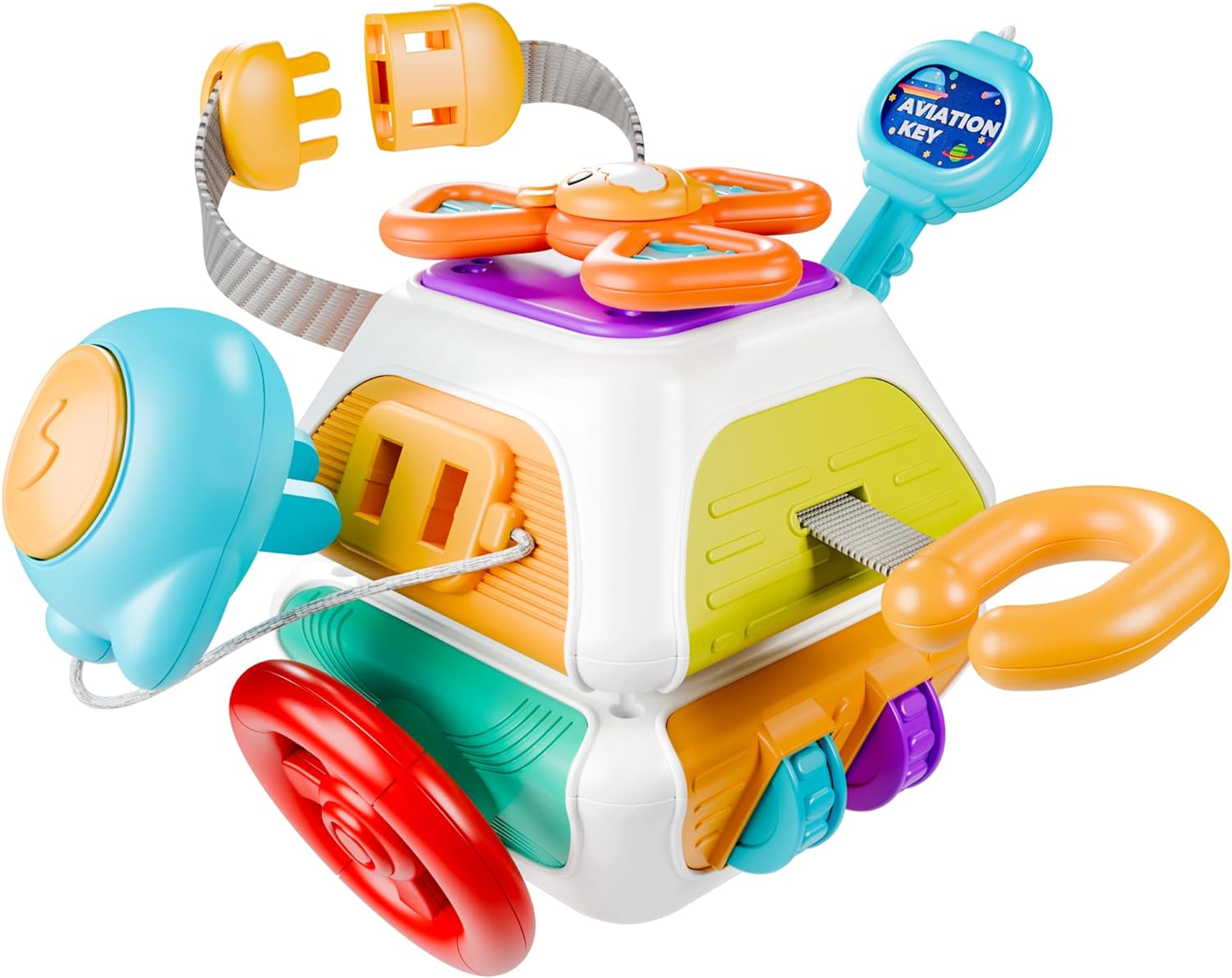 10-in-1 Baby Activiteitenkubus | Montessori Reisspeelgoed voor Peuters 6-36 Maanden | Educatief Cadeau